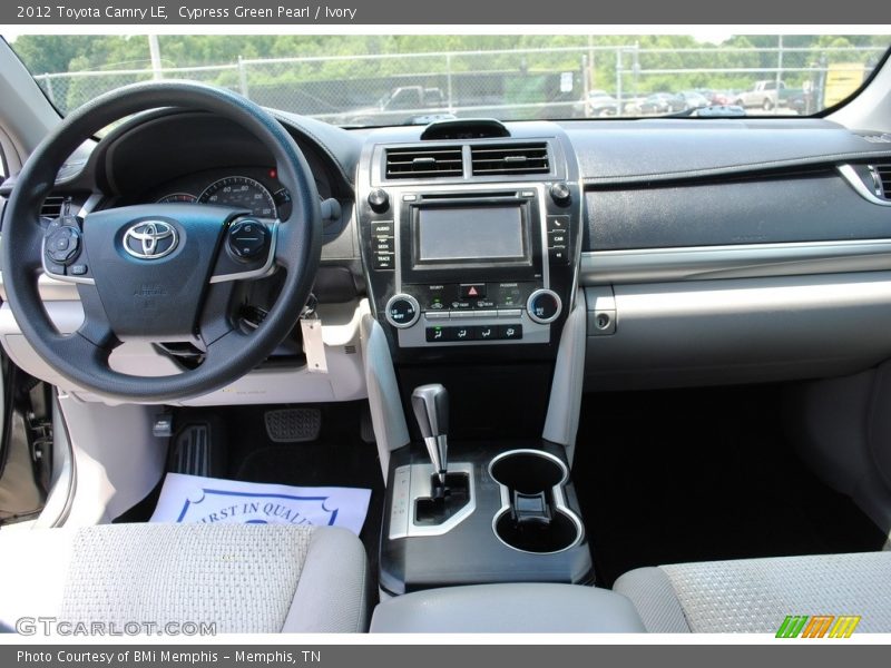 Cypress Green Pearl / Ivory 2012 Toyota Camry LE
