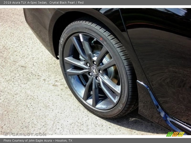 Crystal Black Pearl / Red 2019 Acura TLX A-Spec Sedan
