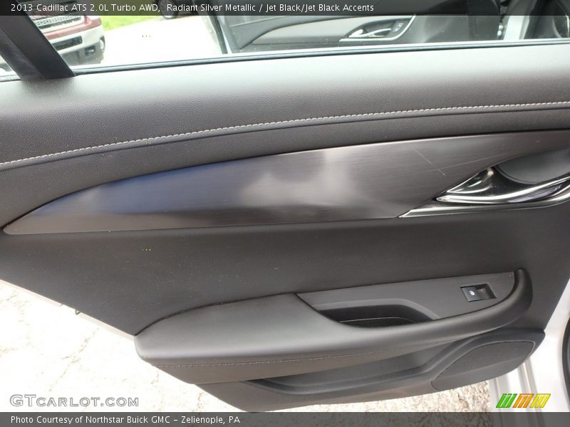 Radiant Silver Metallic / Jet Black/Jet Black Accents 2013 Cadillac ATS 2.0L Turbo AWD