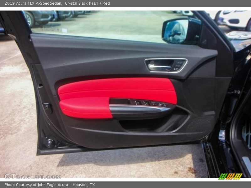 Crystal Black Pearl / Red 2019 Acura TLX A-Spec Sedan