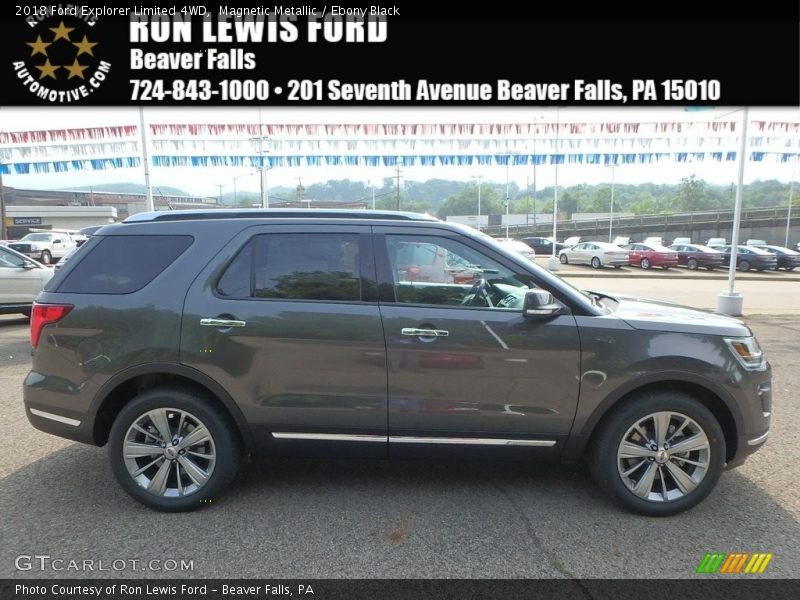 Magnetic Metallic / Ebony Black 2018 Ford Explorer Limited 4WD