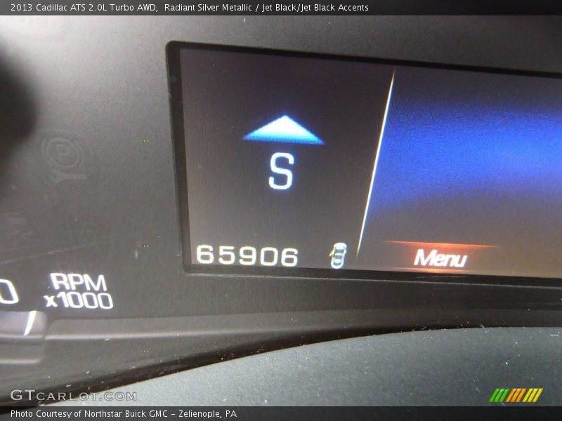 Radiant Silver Metallic / Jet Black/Jet Black Accents 2013 Cadillac ATS 2.0L Turbo AWD