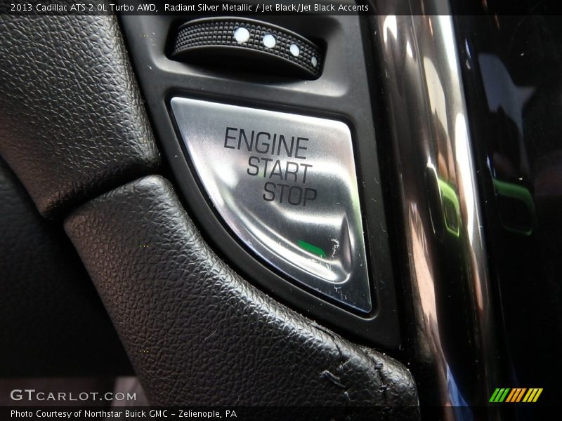Radiant Silver Metallic / Jet Black/Jet Black Accents 2013 Cadillac ATS 2.0L Turbo AWD