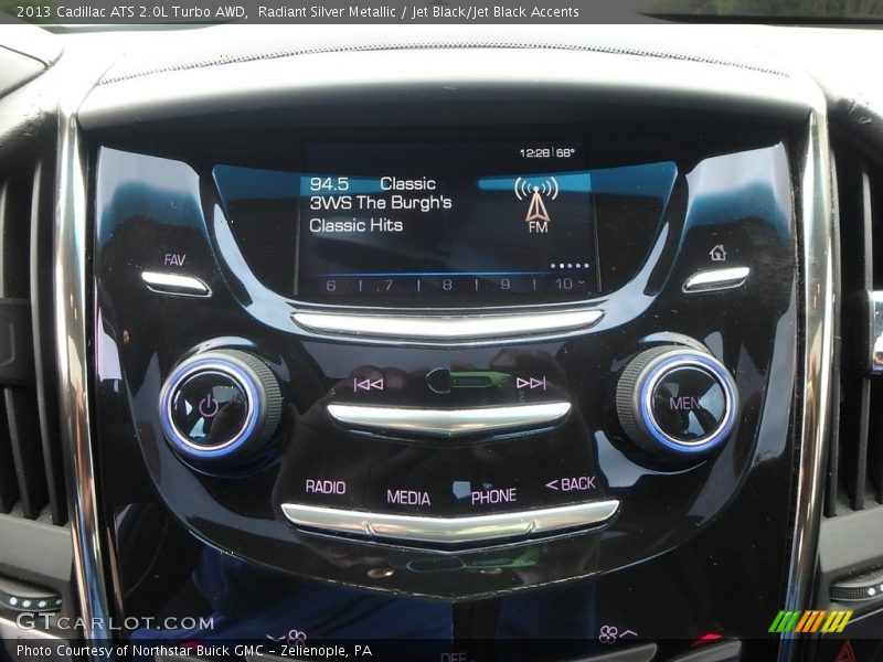 Radiant Silver Metallic / Jet Black/Jet Black Accents 2013 Cadillac ATS 2.0L Turbo AWD