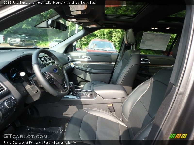 Front Seat of 2018 Explorer Limited 4WD
