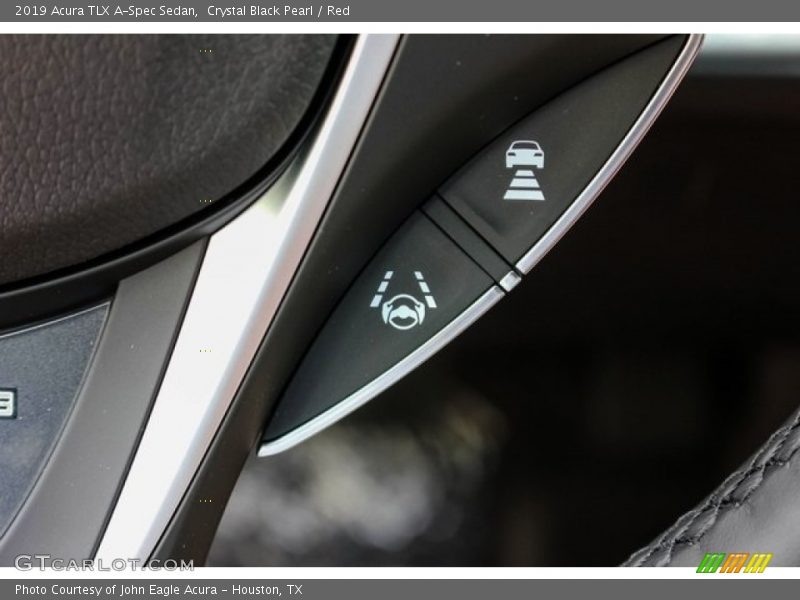 Crystal Black Pearl / Red 2019 Acura TLX A-Spec Sedan