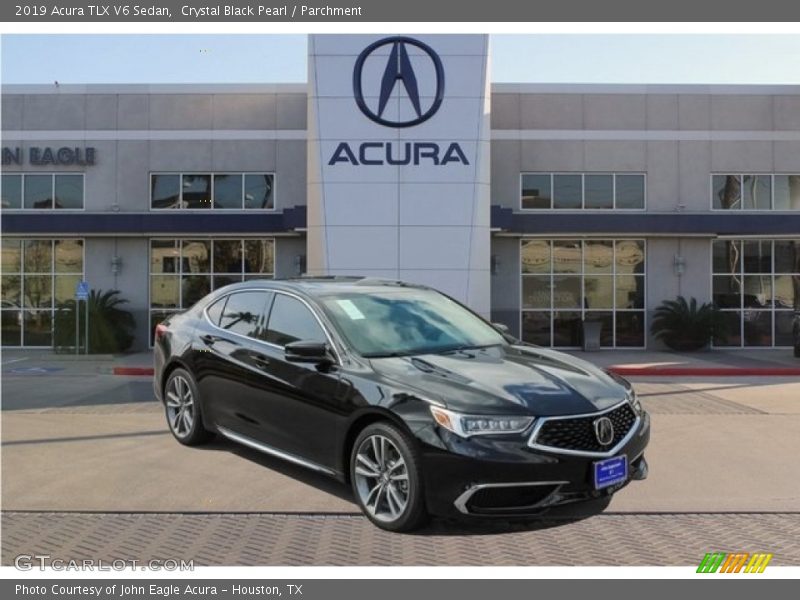 Crystal Black Pearl / Parchment 2019 Acura TLX V6 Sedan