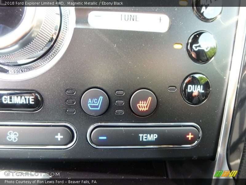 Magnetic Metallic / Ebony Black 2018 Ford Explorer Limited 4WD