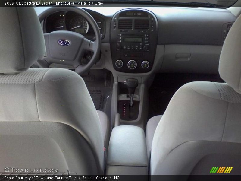 Bright Silver Metallic / Gray 2009 Kia Spectra EX Sedan