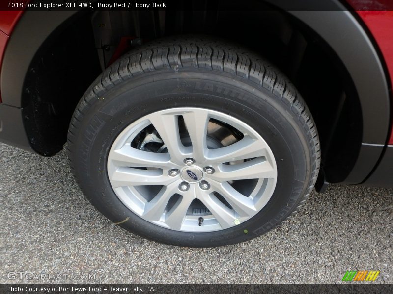 Ruby Red / Ebony Black 2018 Ford Explorer XLT 4WD