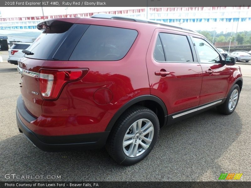 Ruby Red / Ebony Black 2018 Ford Explorer XLT 4WD