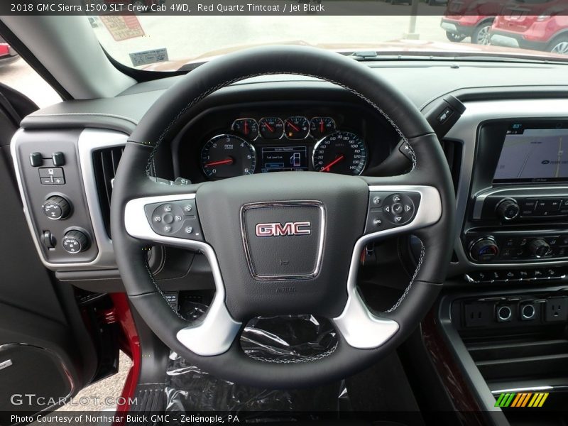 Red Quartz Tintcoat / Jet Black 2018 GMC Sierra 1500 SLT Crew Cab 4WD