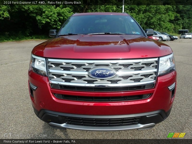 Ruby Red / Ebony Black 2018 Ford Explorer XLT 4WD