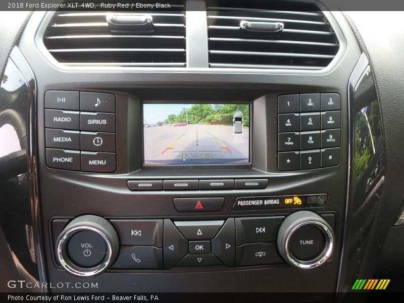 Ruby Red / Ebony Black 2018 Ford Explorer XLT 4WD