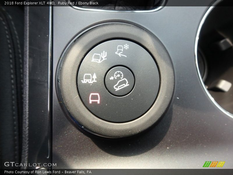 Ruby Red / Ebony Black 2018 Ford Explorer XLT 4WD