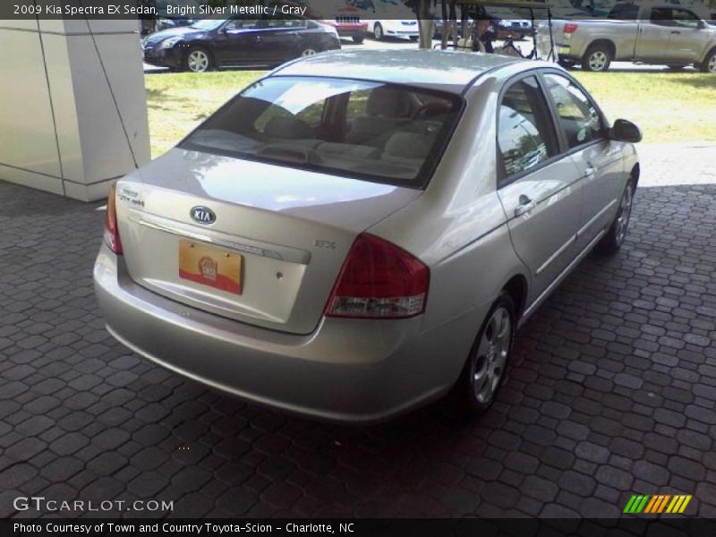 Bright Silver Metallic / Gray 2009 Kia Spectra EX Sedan