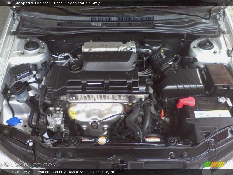 Bright Silver Metallic / Gray 2009 Kia Spectra EX Sedan
