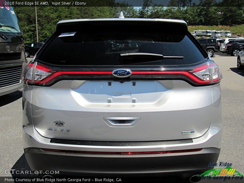 Ingot Silver / Ebony 2018 Ford Edge SE AWD