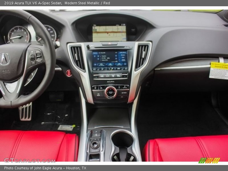 Modern Steel Metallic / Red 2019 Acura TLX V6 A-Spec Sedan