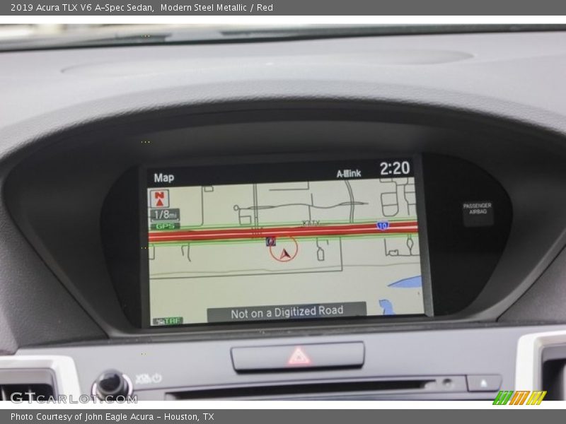 Modern Steel Metallic / Red 2019 Acura TLX V6 A-Spec Sedan