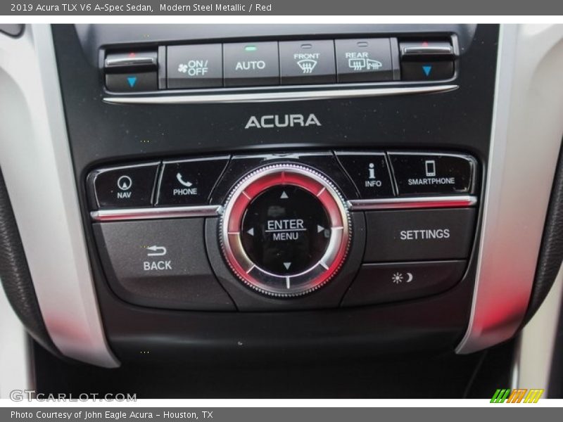Modern Steel Metallic / Red 2019 Acura TLX V6 A-Spec Sedan