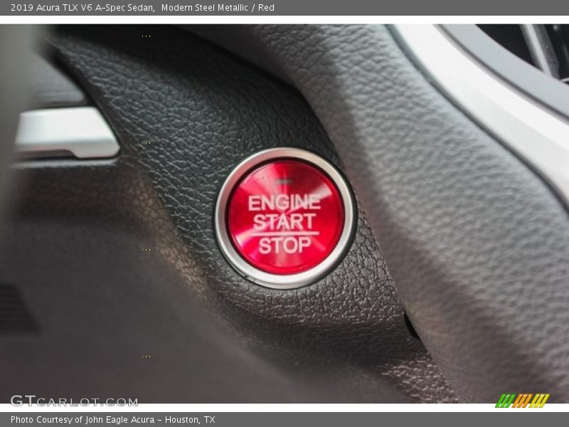 Modern Steel Metallic / Red 2019 Acura TLX V6 A-Spec Sedan