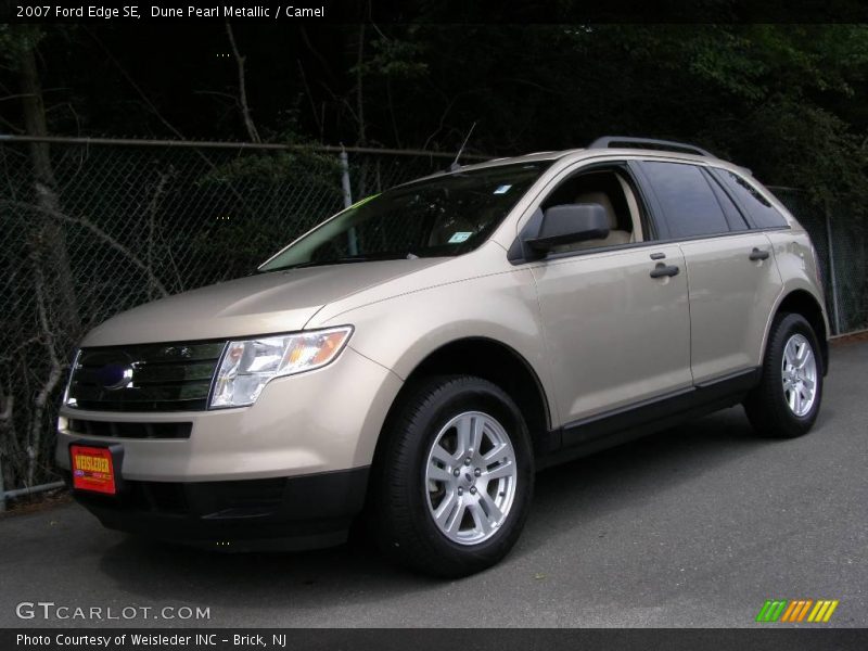 Dune Pearl Metallic / Camel 2007 Ford Edge SE