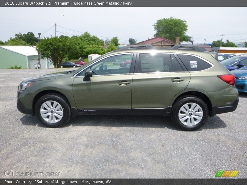Wilderness Green Metallic / Ivory 2018 Subaru Outback 2.5i Premium