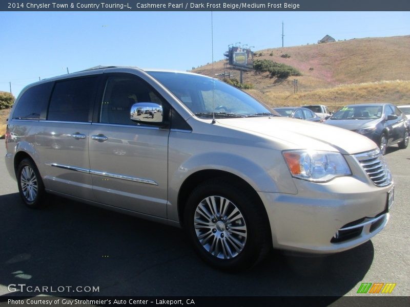 Cashmere Pearl / Dark Frost Beige/Medium Frost Beige 2014 Chrysler Town & Country Touring-L