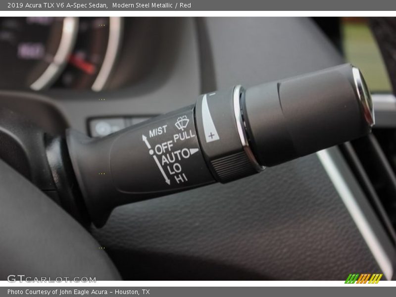 Modern Steel Metallic / Red 2019 Acura TLX V6 A-Spec Sedan