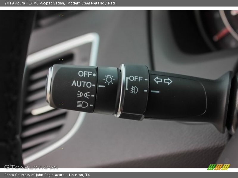 Modern Steel Metallic / Red 2019 Acura TLX V6 A-Spec Sedan