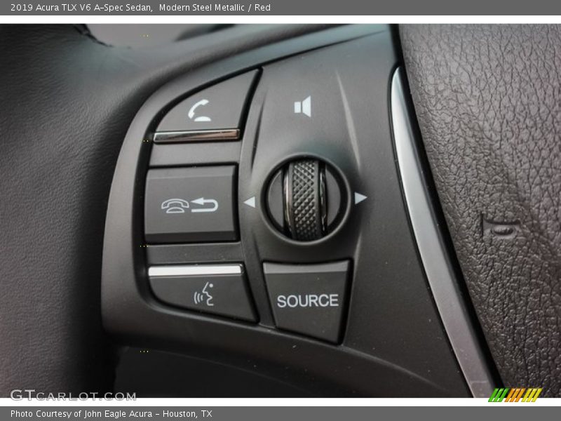 Modern Steel Metallic / Red 2019 Acura TLX V6 A-Spec Sedan