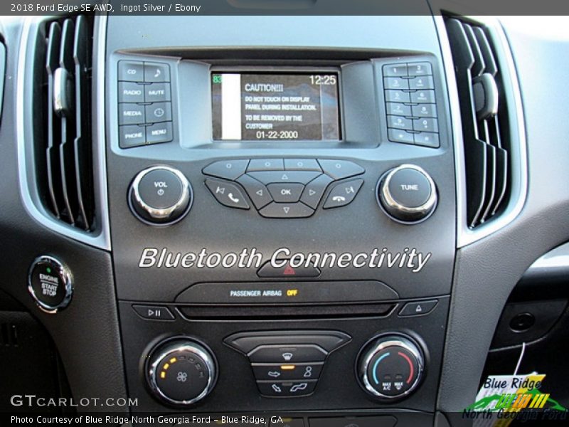Ingot Silver / Ebony 2018 Ford Edge SE AWD
