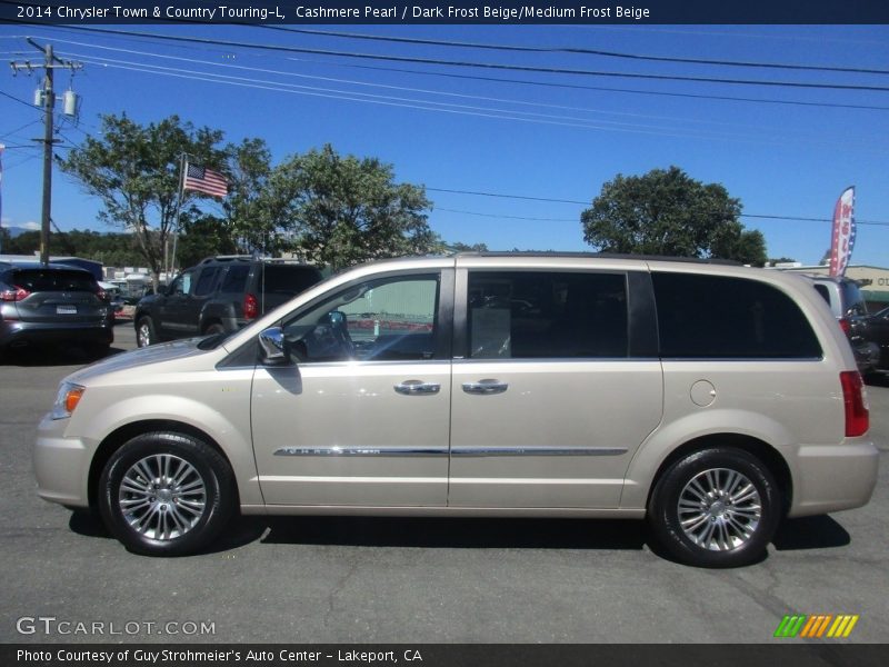 Cashmere Pearl / Dark Frost Beige/Medium Frost Beige 2014 Chrysler Town & Country Touring-L