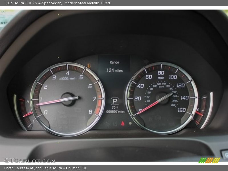 Modern Steel Metallic / Red 2019 Acura TLX V6 A-Spec Sedan