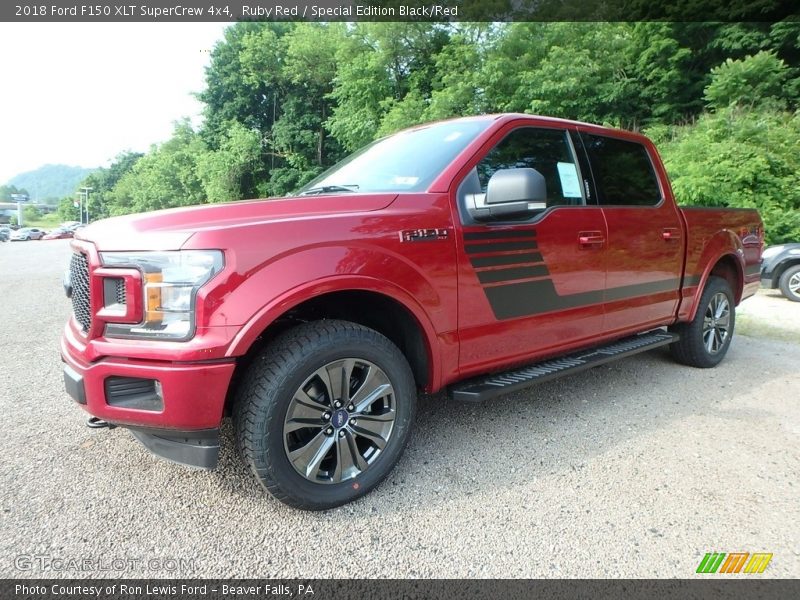 Ruby Red / Special Edition Black/Red 2018 Ford F150 XLT SuperCrew 4x4