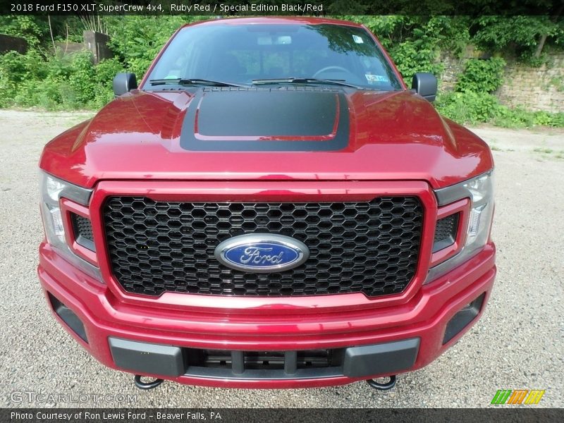 Ruby Red / Special Edition Black/Red 2018 Ford F150 XLT SuperCrew 4x4