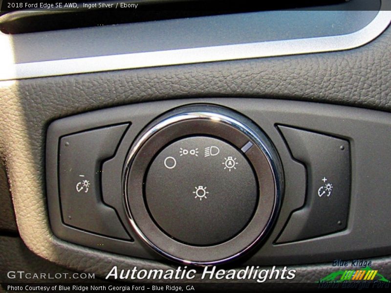 Ingot Silver / Ebony 2018 Ford Edge SE AWD