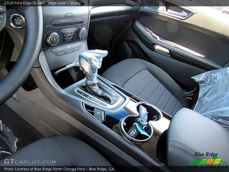 Ingot Silver / Ebony 2018 Ford Edge SE AWD