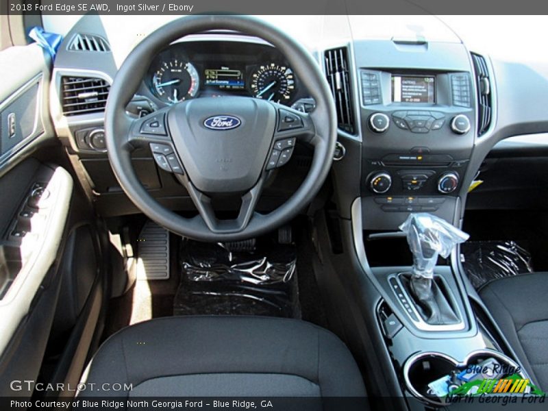 Ingot Silver / Ebony 2018 Ford Edge SE AWD