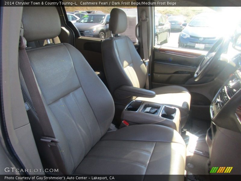 Cashmere Pearl / Dark Frost Beige/Medium Frost Beige 2014 Chrysler Town & Country Touring-L
