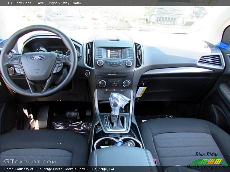 Ingot Silver / Ebony 2018 Ford Edge SE AWD