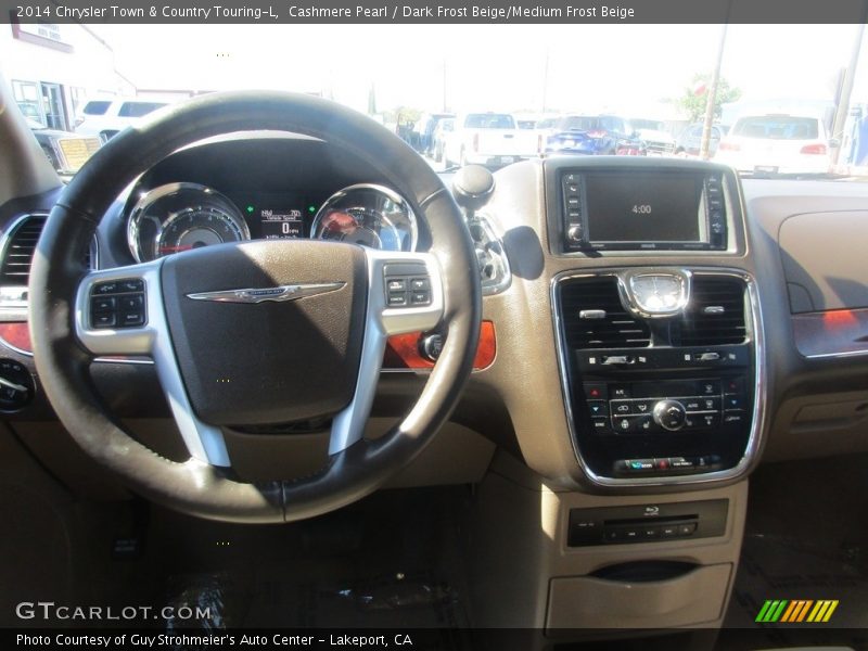 Cashmere Pearl / Dark Frost Beige/Medium Frost Beige 2014 Chrysler Town & Country Touring-L