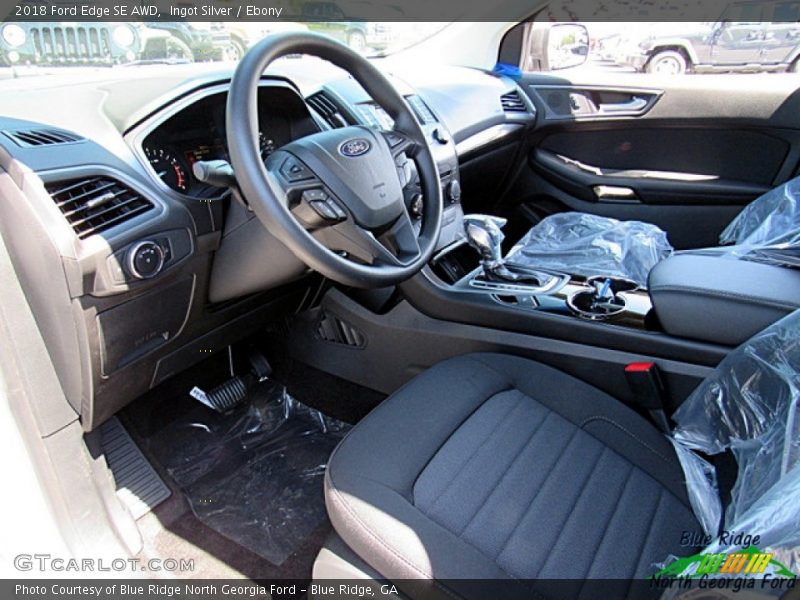 Ingot Silver / Ebony 2018 Ford Edge SE AWD