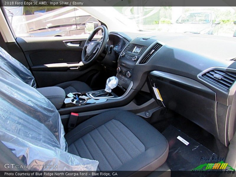 Ingot Silver / Ebony 2018 Ford Edge SE AWD