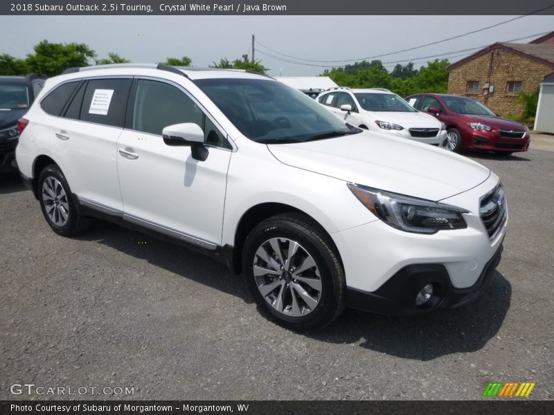 Crystal White Pearl / Java Brown 2018 Subaru Outback 2.5i Touring