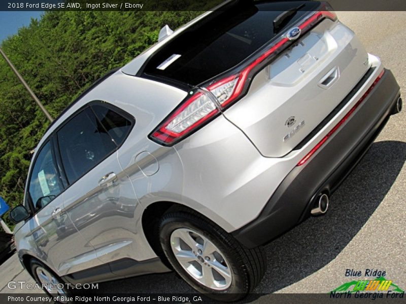 Ingot Silver / Ebony 2018 Ford Edge SE AWD