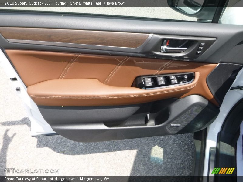 Crystal White Pearl / Java Brown 2018 Subaru Outback 2.5i Touring
