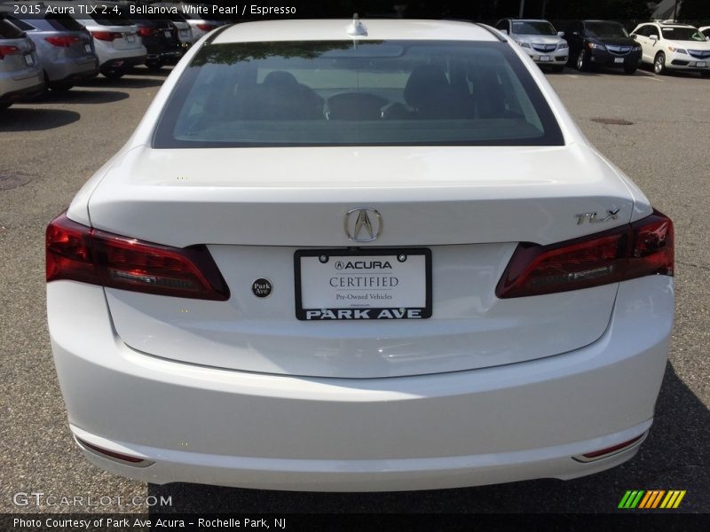 Bellanova White Pearl / Espresso 2015 Acura TLX 2.4