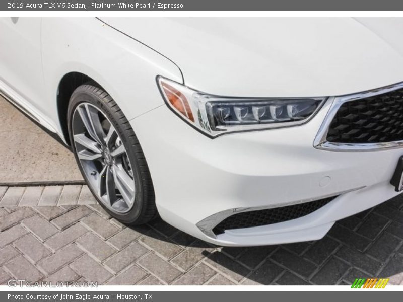 Platinum White Pearl / Espresso 2019 Acura TLX V6 Sedan